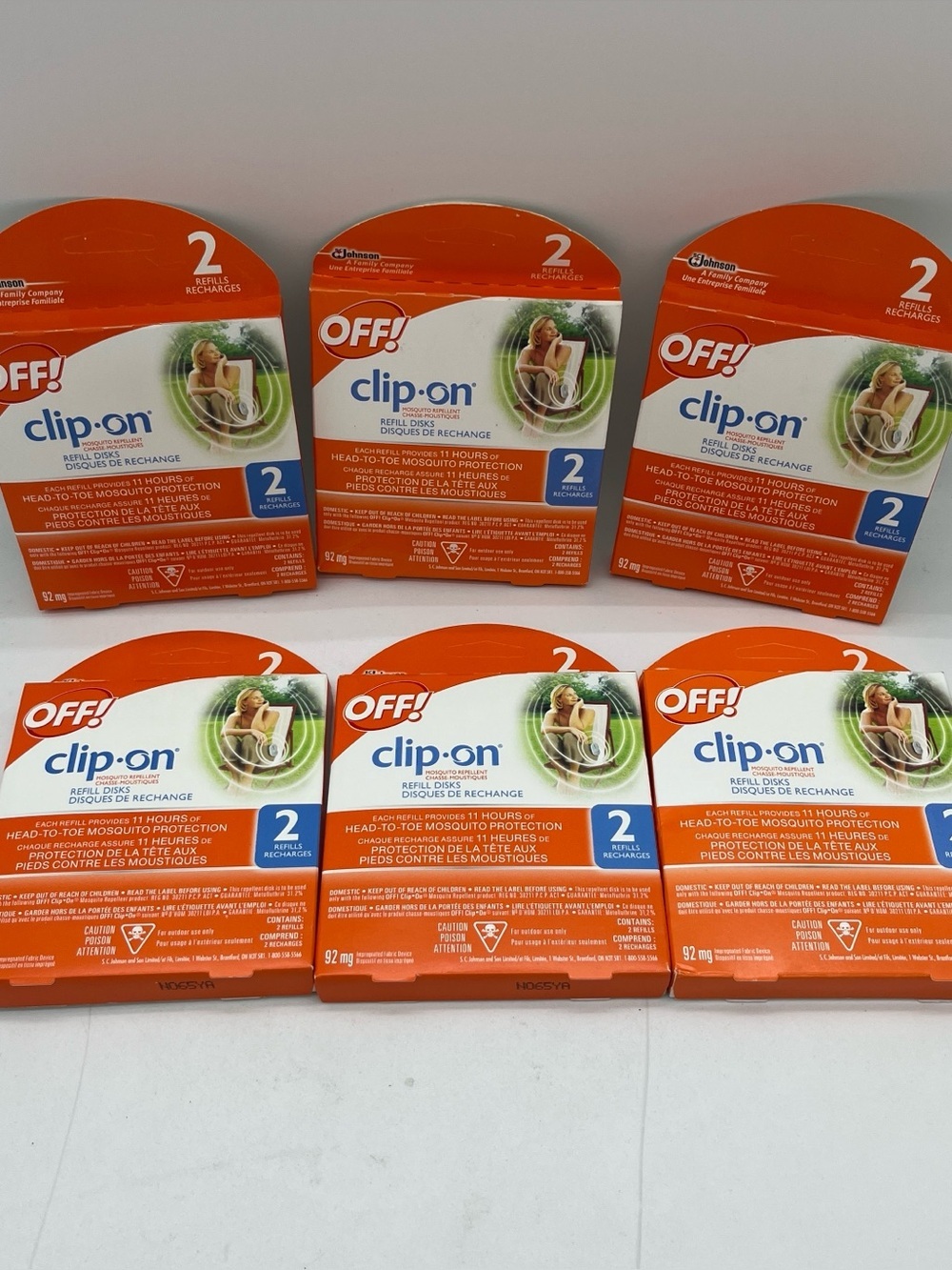 6 boxes of Off clip on mosquito repellent refills, New